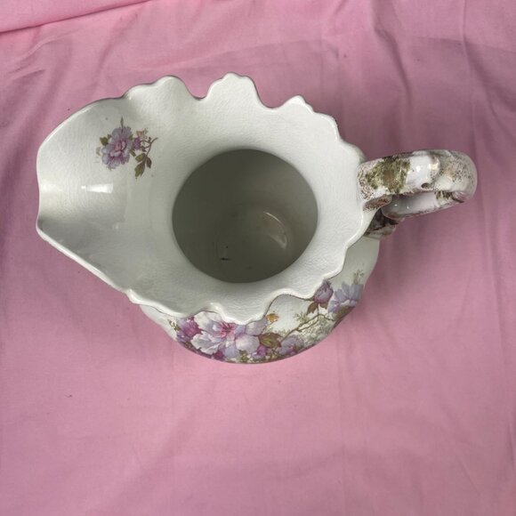 Beautiful Antique Warwick China Victorian Rose Pitcher= - Picture 6 of 7